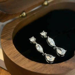 The "Trinity Flow" Platinum Multi-Shape Drops